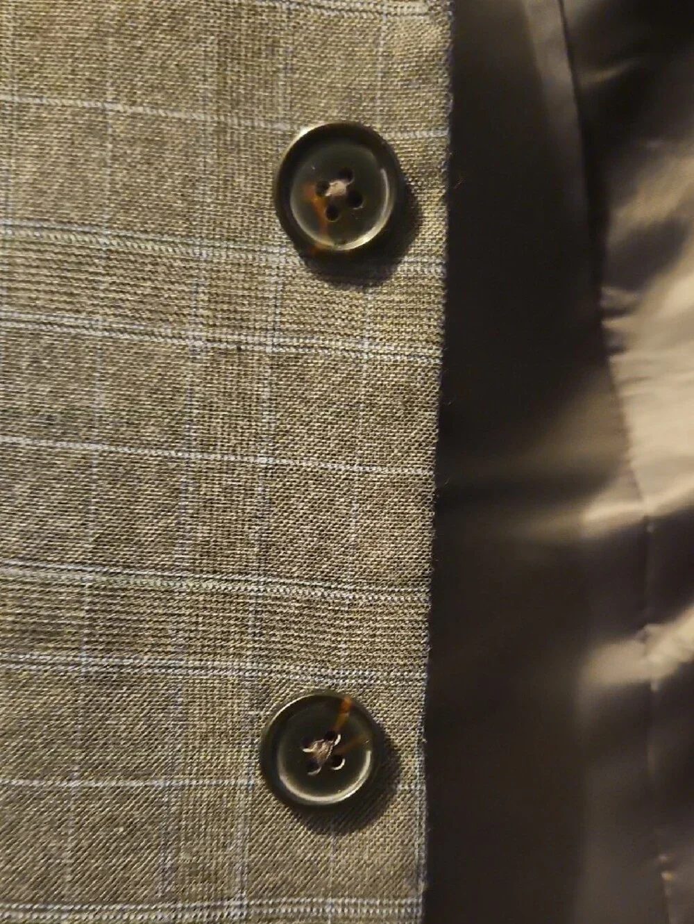 Ralph Lauren Blue-Gray Windowpane Boys' Two-Button Suit Jacket & Pant Set, Sz 6